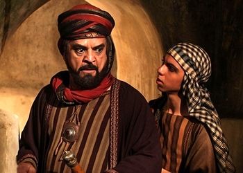 تصویری جالب از مهدی فخیم زاده و ماهچهره خلیلی در پشت صحنه مختارنامه