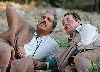 عکس زیرخاکی از «مهران مدیری و نگار پیل آرام» در پشت صحنه شب‌های برره