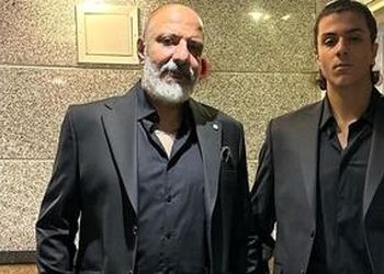 عکس احساسی پسر امیر جعفری به مناسبت روز پدر